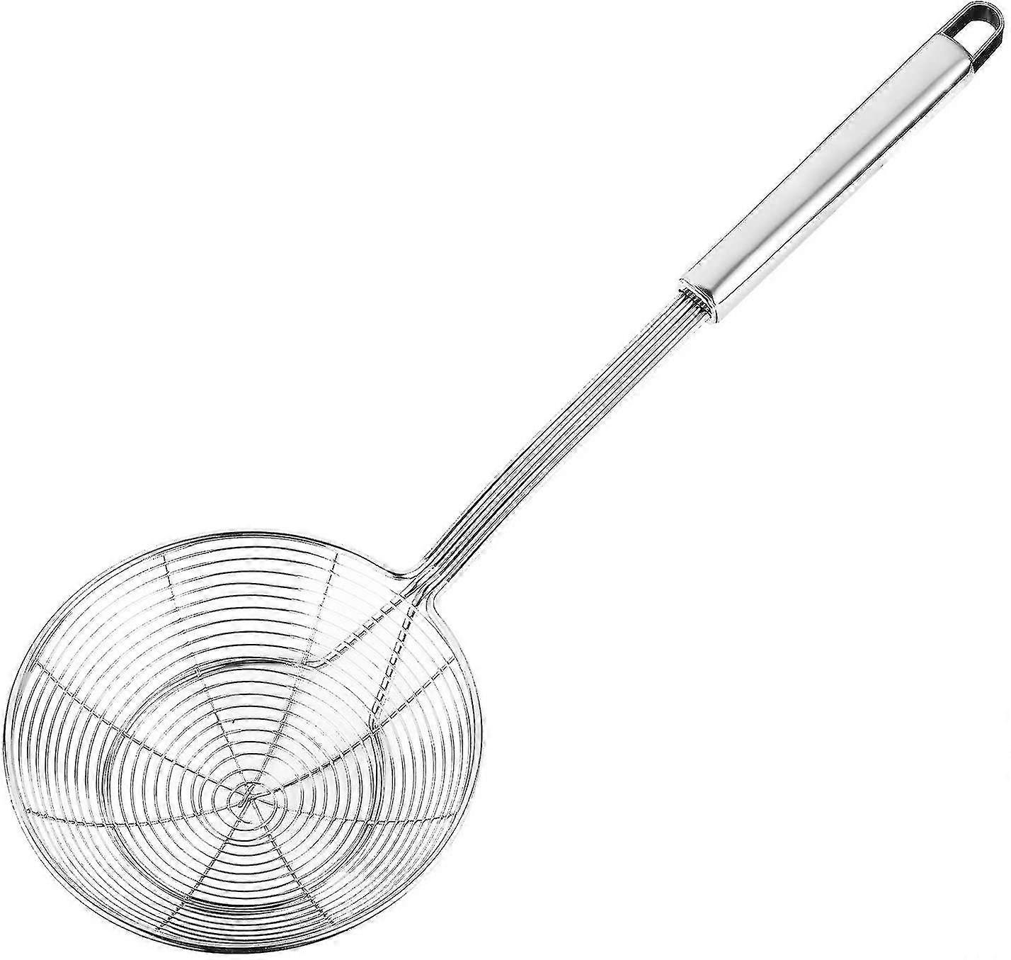 Solid Stainless Steel Strainer Skimmer Ladle, Kitchen Strainer Spoon