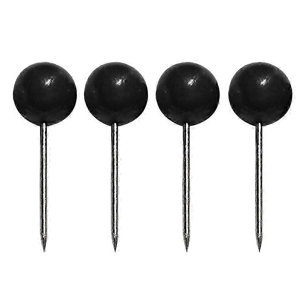 100Pcs Push Round Ball Head Map Tacks with Stainless Point for Office Home Crafts DIY Marking (Red)