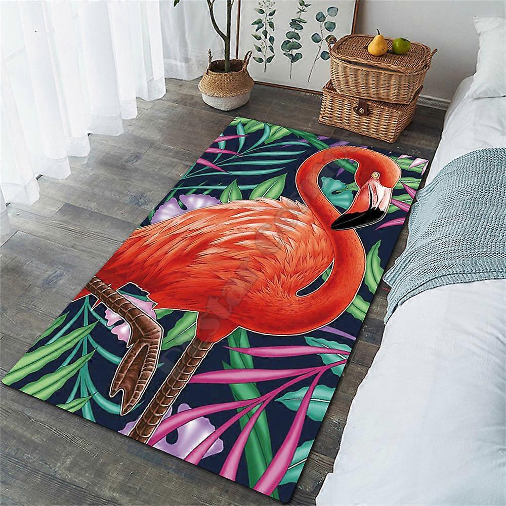 Redkid Flamingo Rug 3D All Over Printed Carpet Mat Living Room Flannel Bedroom Non-slip Floor Rug 04