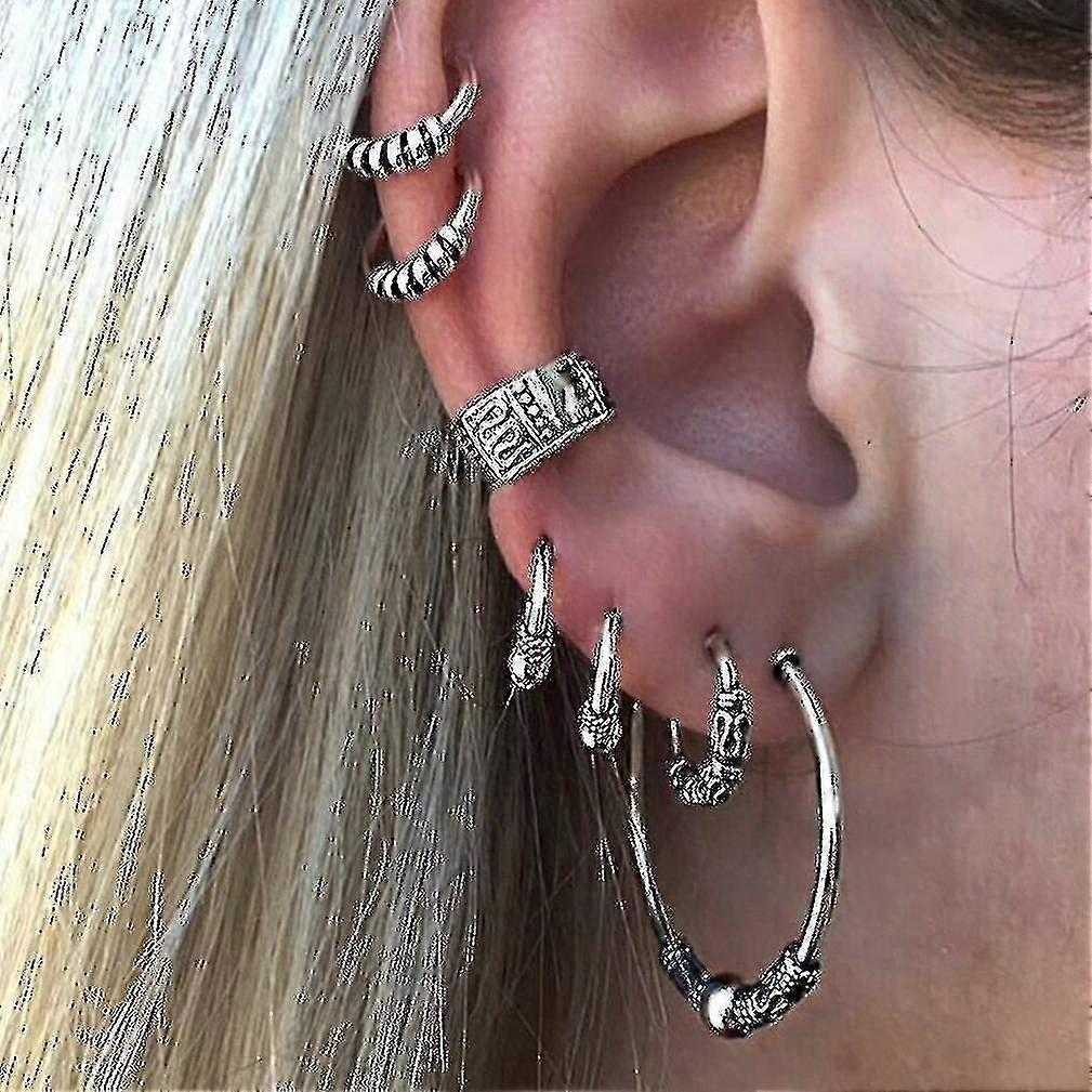 7pcs Earrings Set Alloy Ear Studs Earring Eardrops For Party