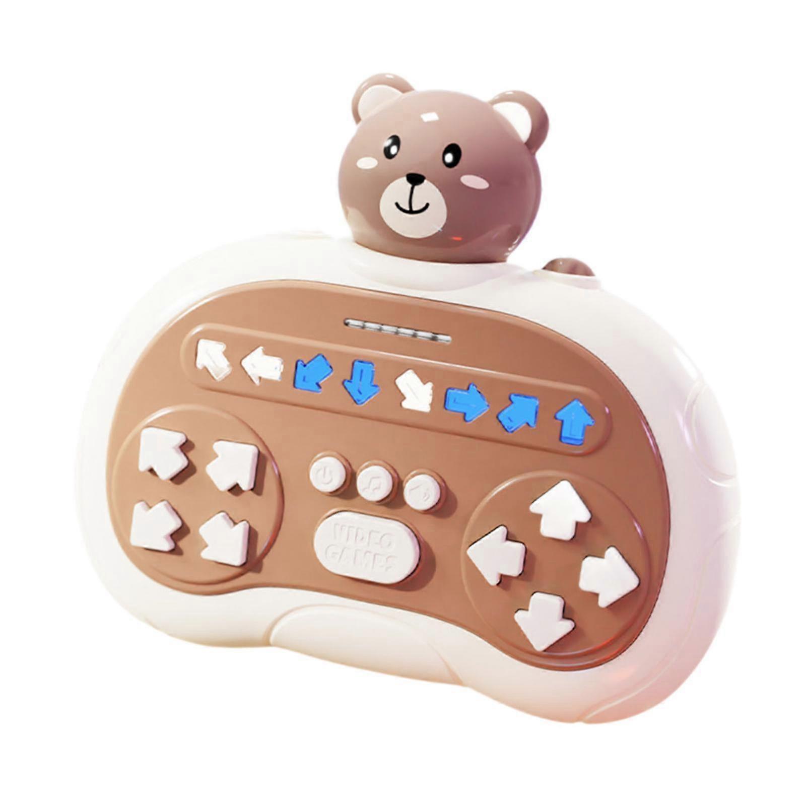 Rhythm Game Machine Handheld Puzzle Game Machine for Toddlers Children Teens Bunny