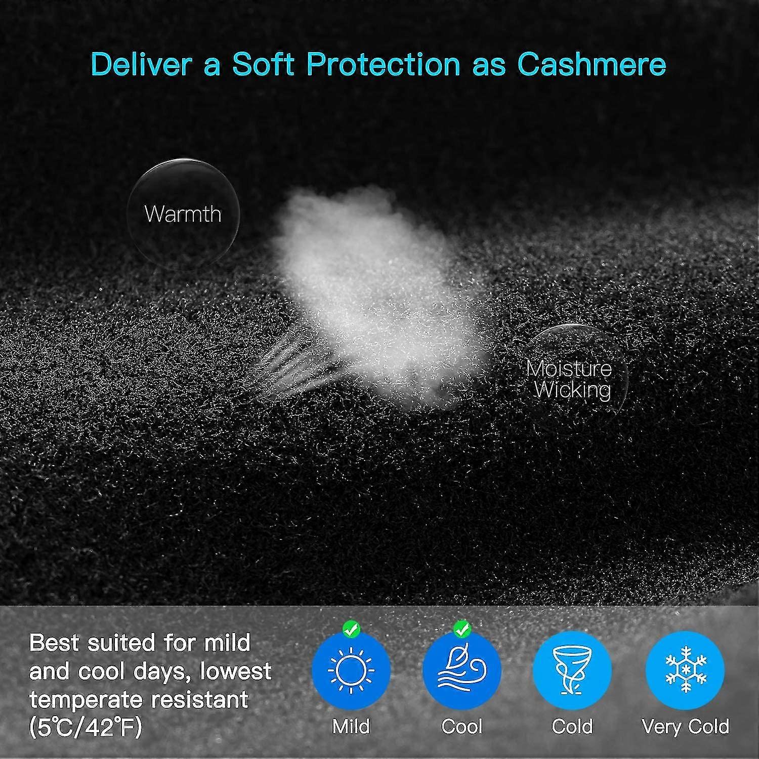 Lightweight Running Gloves, Touch Screen Anti-slip Warm Gloves Liners For Cycling Biking Sporting Driving