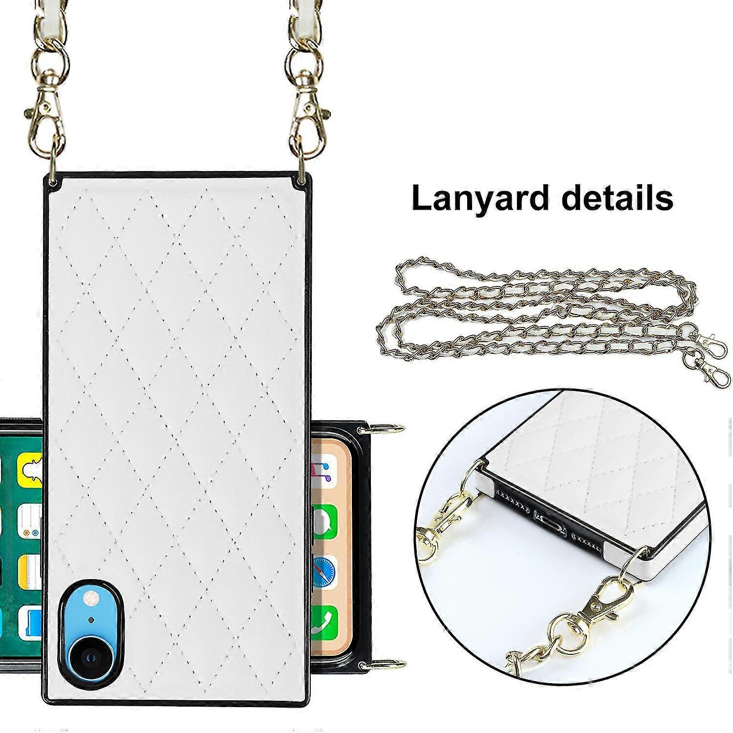 Iphone Xr Case With Lanyard Chain Pu Leather