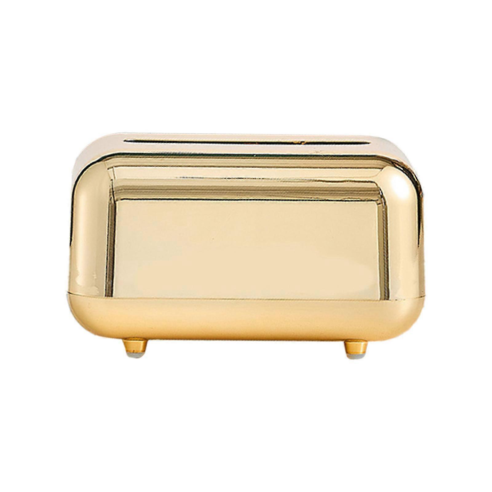 Tissue Box Large Capacity Shatterproof Abs Paper Storage Box With Magnetic Switch For Home