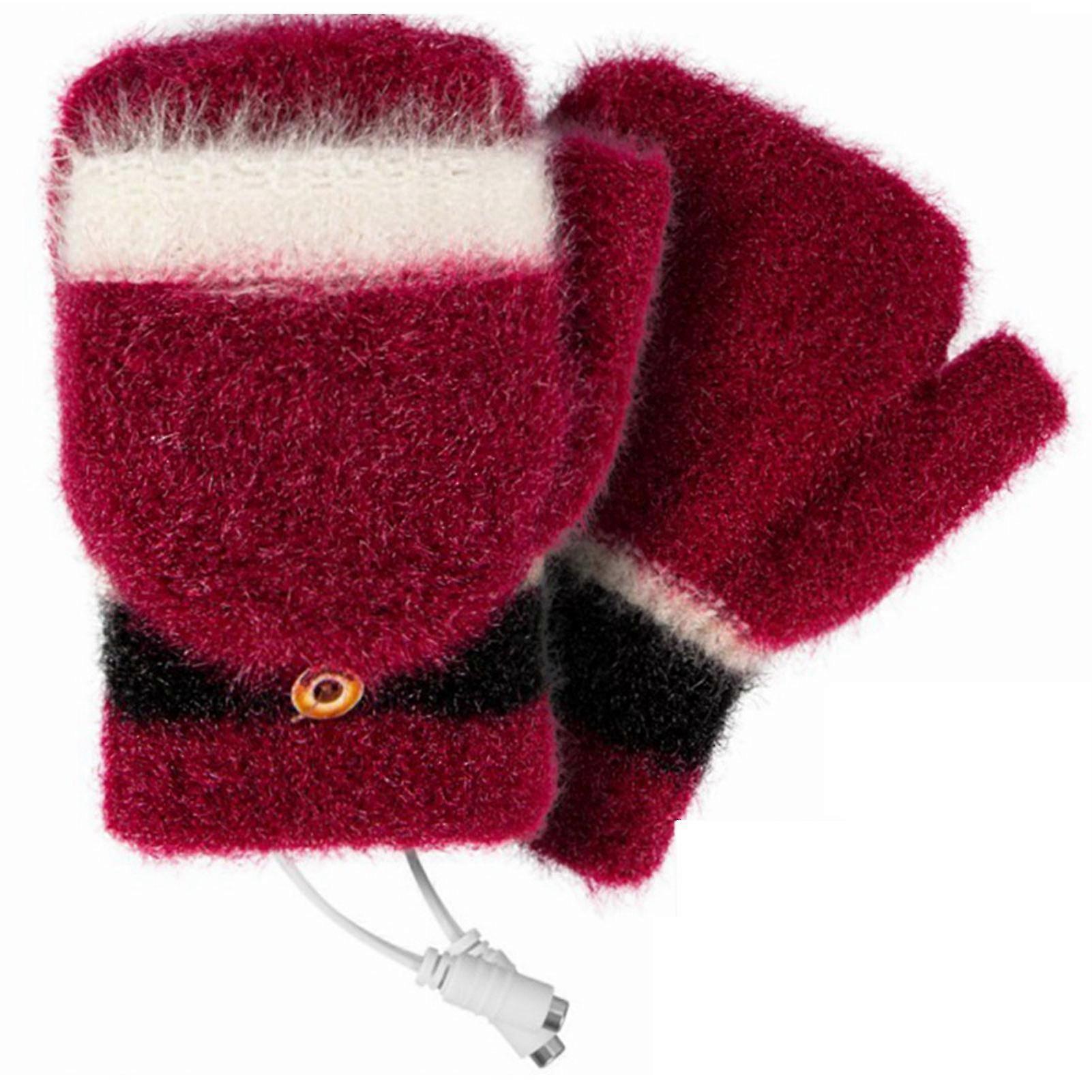 Usb Heated Winter Gloves With 3 Temperature Levels Control For Adults Computer Gaming