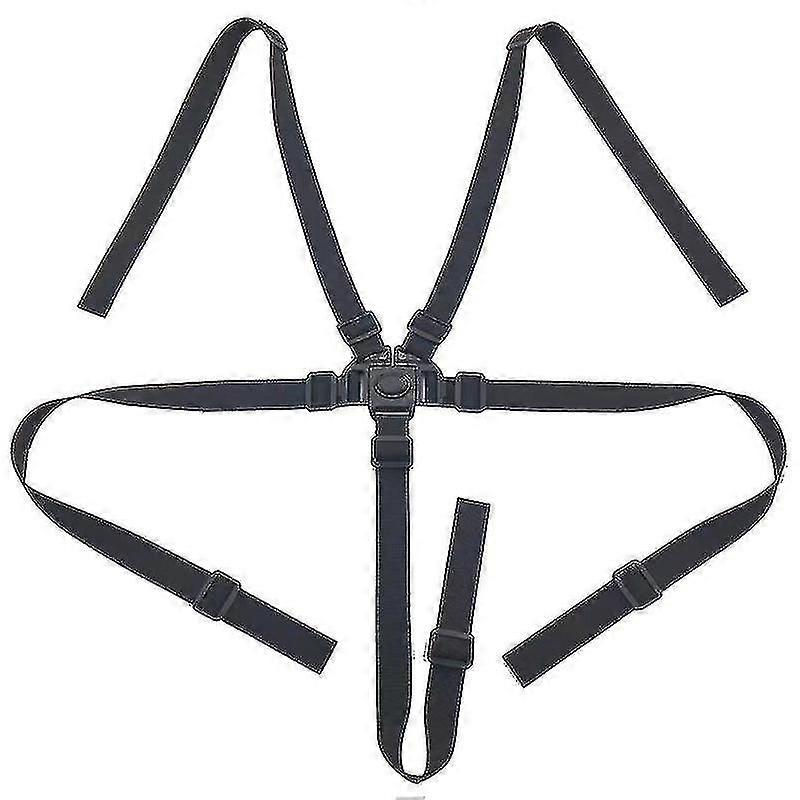 5 Point Ld Safety Belt, Adjable Safety Belt For Pushch Highch Pushch Buggy (2pcs)