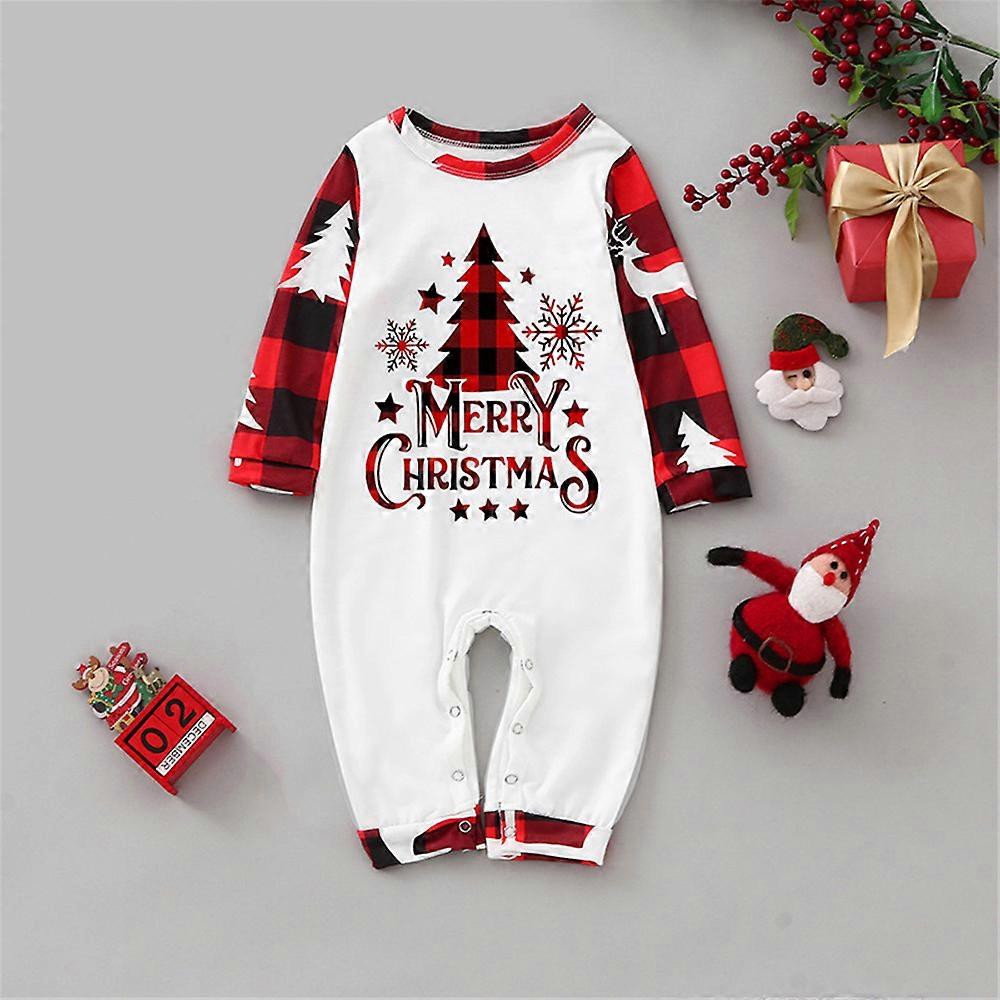 Christmas Tree PJs Family Matching Sleepwear Xmas Boy Girl Pyjamas PJs Family Daddy Mommy Kids Infants Set Kit