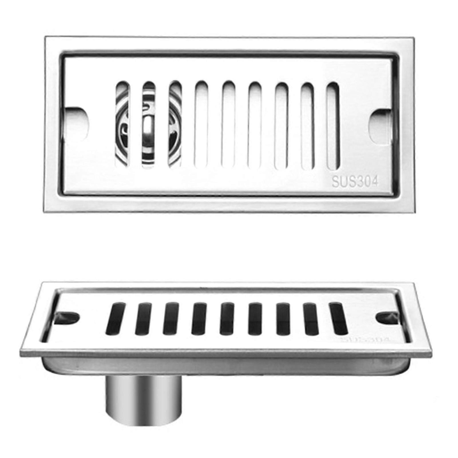 Stainless Steel Removable Shower Drain for Bathroom Hotel - 20cm Side Draining