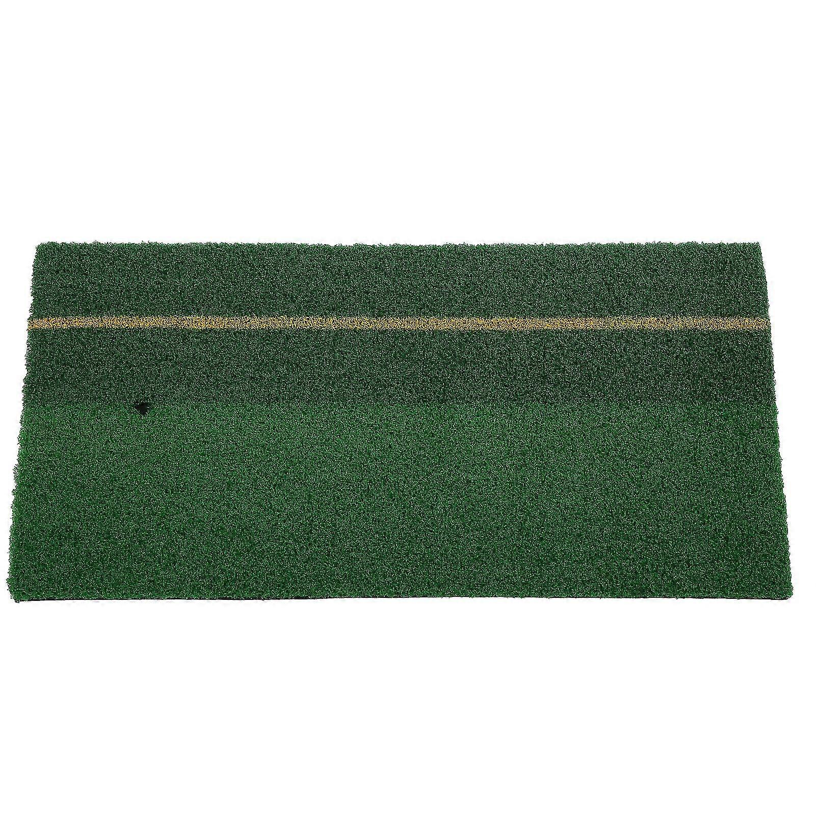 Mini Portable Indoor Golf Swing Mat with Double Color Grass and Marking