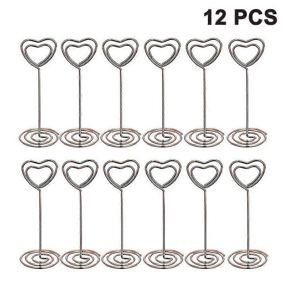 12pcs Hohe Platzkartenhalter Tischnummernhalter Tischkartenhalter