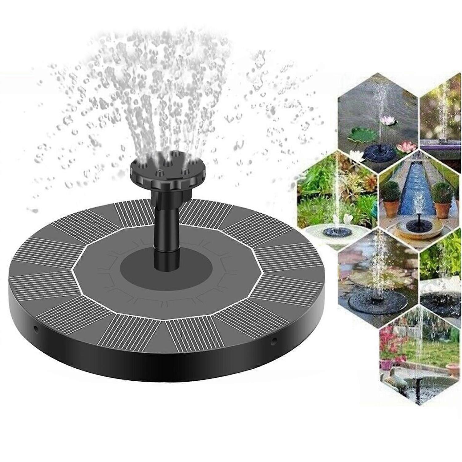 Solar Power Bird Bath Fountain Pump Upgrade 1.4W Solar Fountain with 4 Nozzle 2024 New Explosion DG