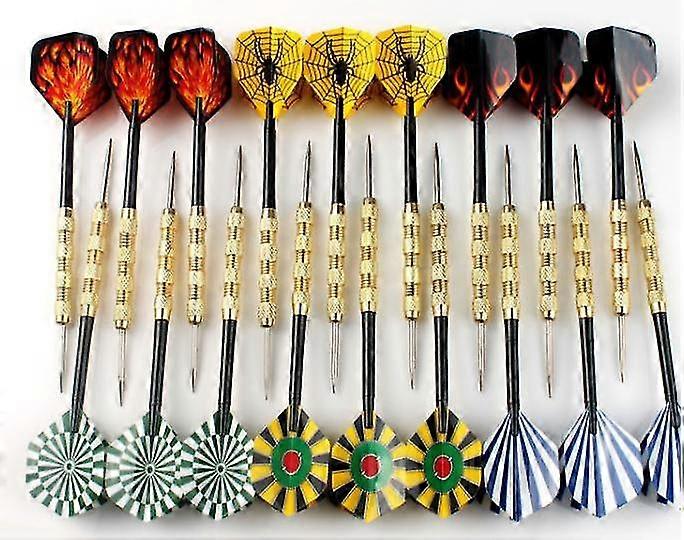 18pcs Dardos de ponta de aço profissional- Com bons voos