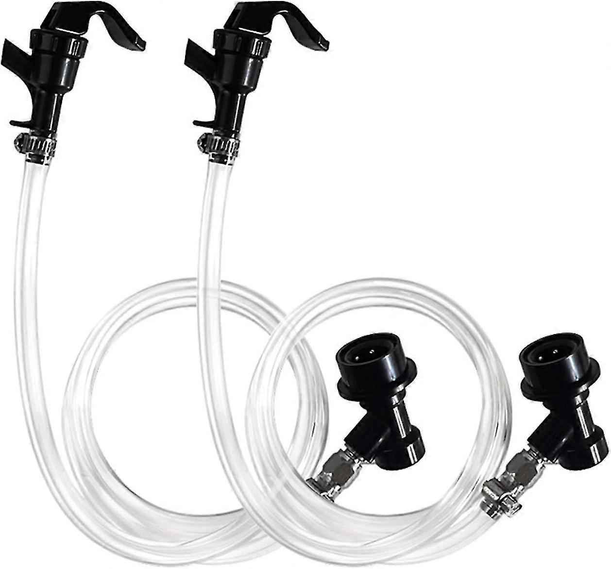 Ball Lock Beer Line Assembly Liquid Line Picnic Tap Ball Lock Quick Disconnect Faucet-QJWL