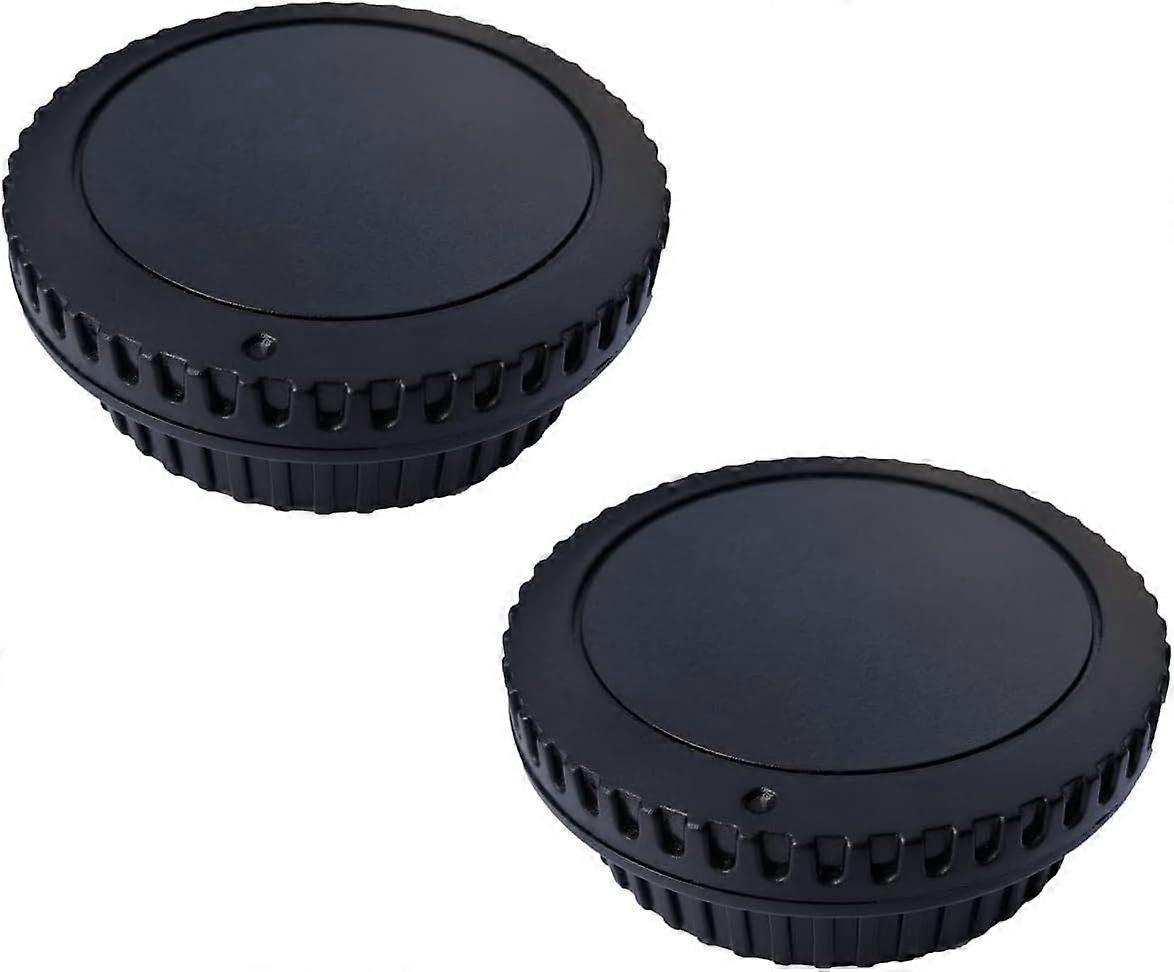 Camera Body Cap and Rear Lens Cap Compatible with Canon EOS EF EF-S Mount Camera T7 T6 90D 80D 77D 70D 60D 5Ds [2 pc]