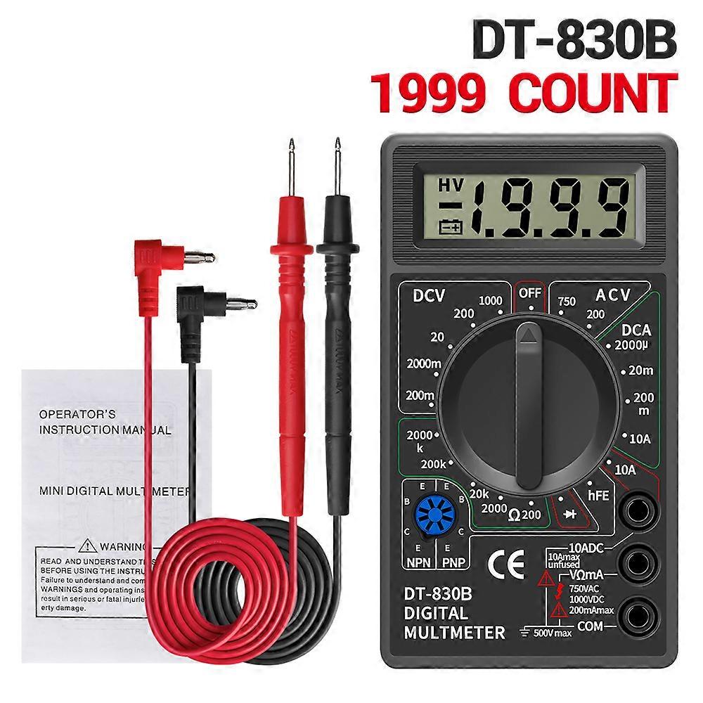 LCD Digital Handheld Multimeter DT830B Mini Voltmeter Ammeter Ohm Tester 750/1000V AC/DC Multi Meter Digital Multimeter Meter
