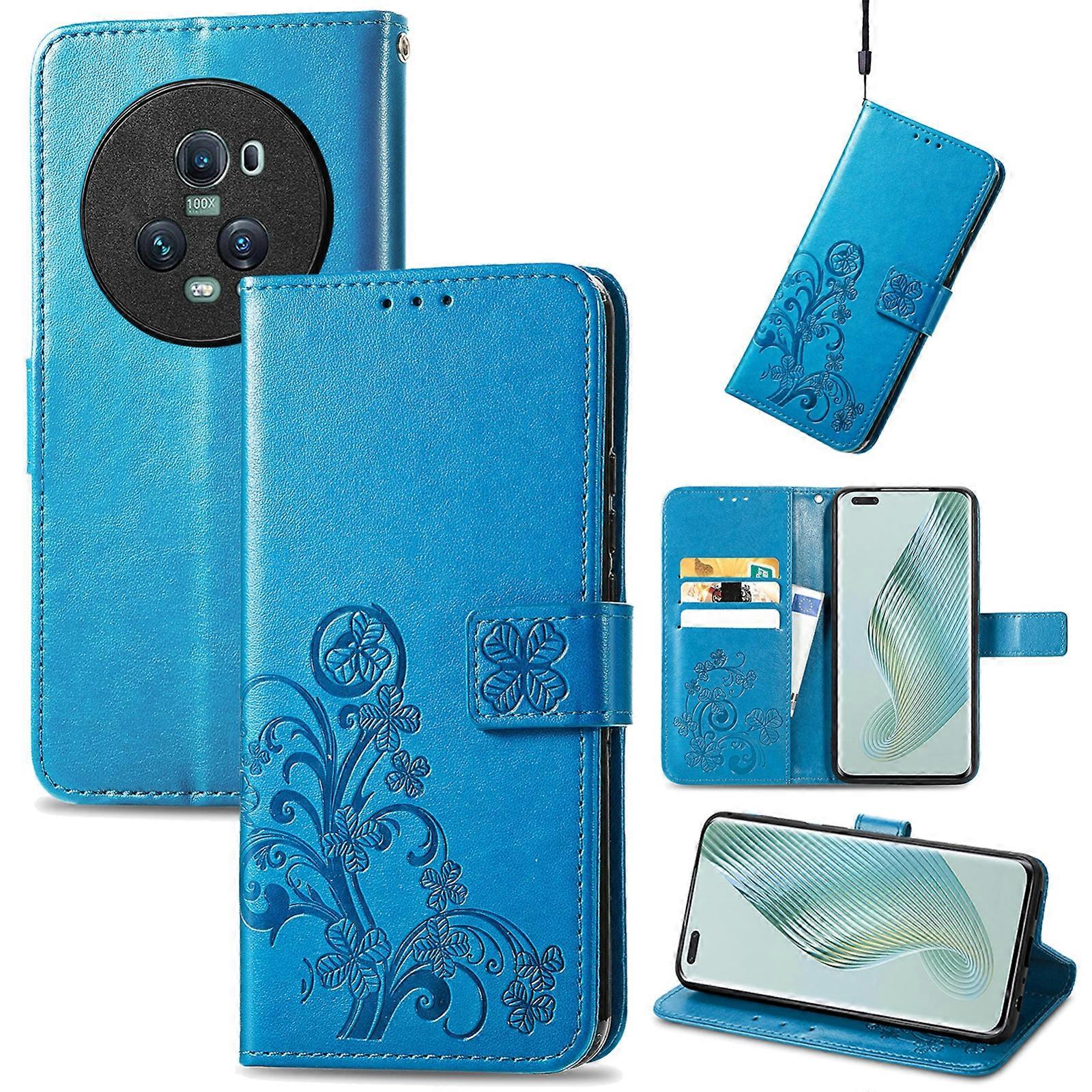 Four-leaf Clasp Leather Case For Honor Magic5 Pro