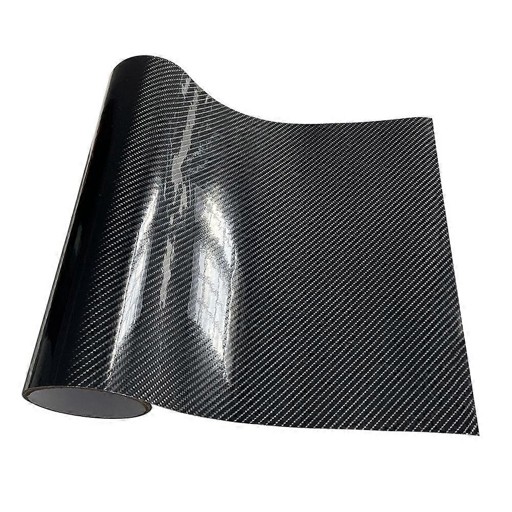 3D-Carbonfaser-Vinylfolie, glänzend schwarz, matt schwarz, selbstklebende Vinylfolie für Auto, Wrap-Folie, Aufkleber, Konsole, Computer, Laptop