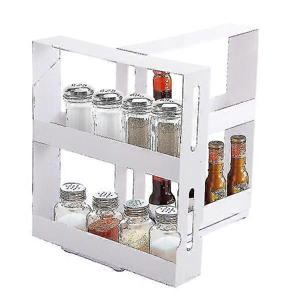Multifunctional Rotating Spice Rack Organizer Kitchen Cabinet Cu