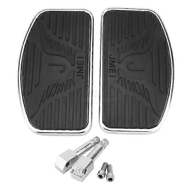 Black Motorcycle Adjustable Rear Passenger Front Footrest Rider Driver Foot Rest Pegs Floorboards Universal