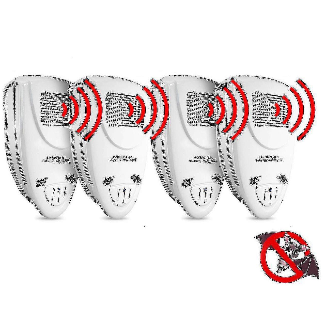 Ultrasonic Bat Repellent Pack Of 4 - Get Rid Of Bats In 72 Hours