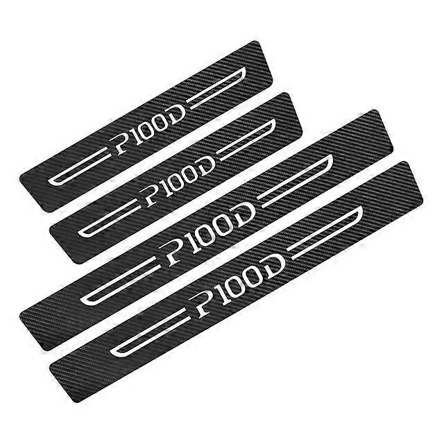 Motor Vehicle Parts 4PCS Car Threshold Door Sill Anti Scratch Sticker Carbon Fiber Protection Decal Auto Accessories For Tesla Model 3 X S Y P100D
