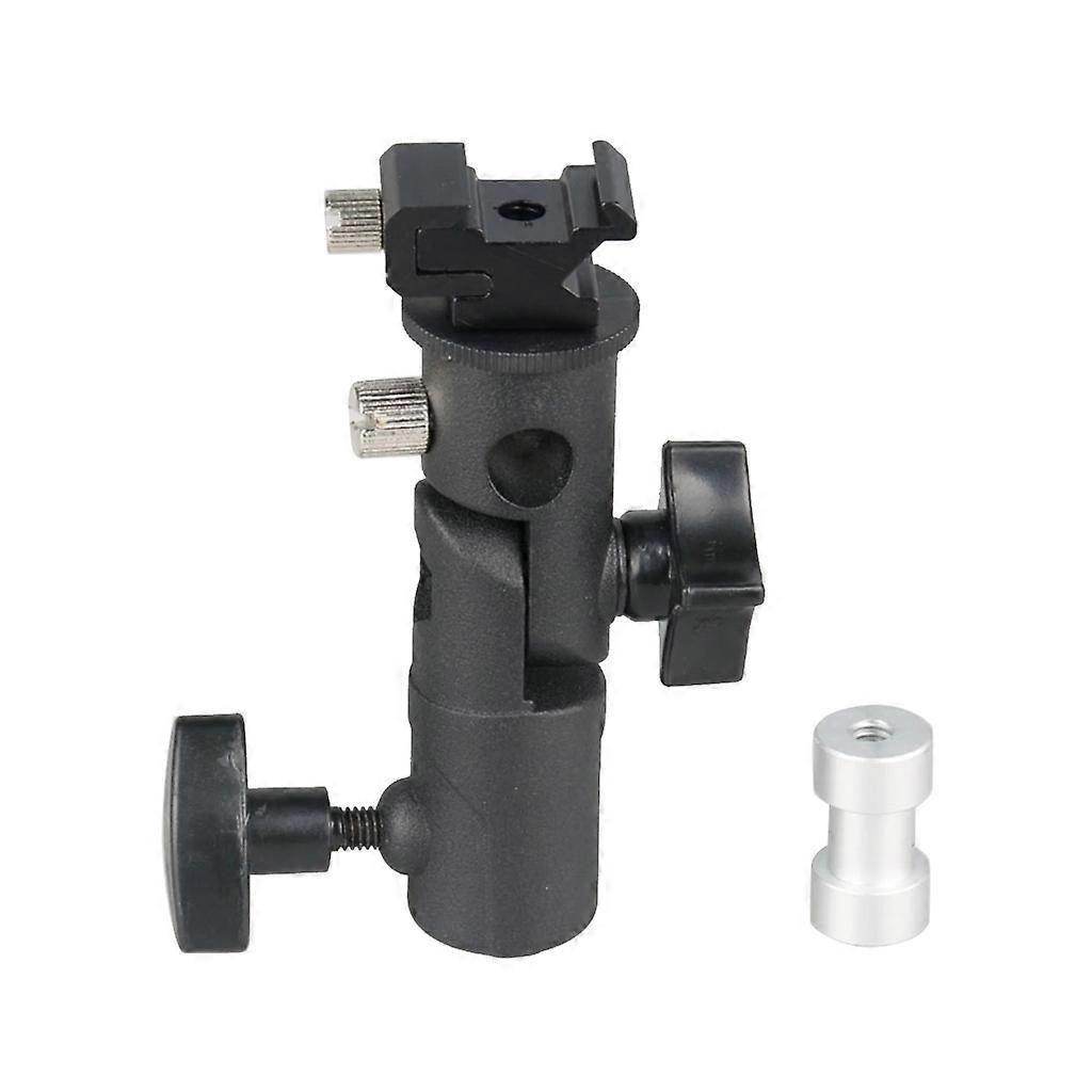 E-shape Universal Metal Flash Bracket Hot Shoe Speedlite Umbrella Holder Stand