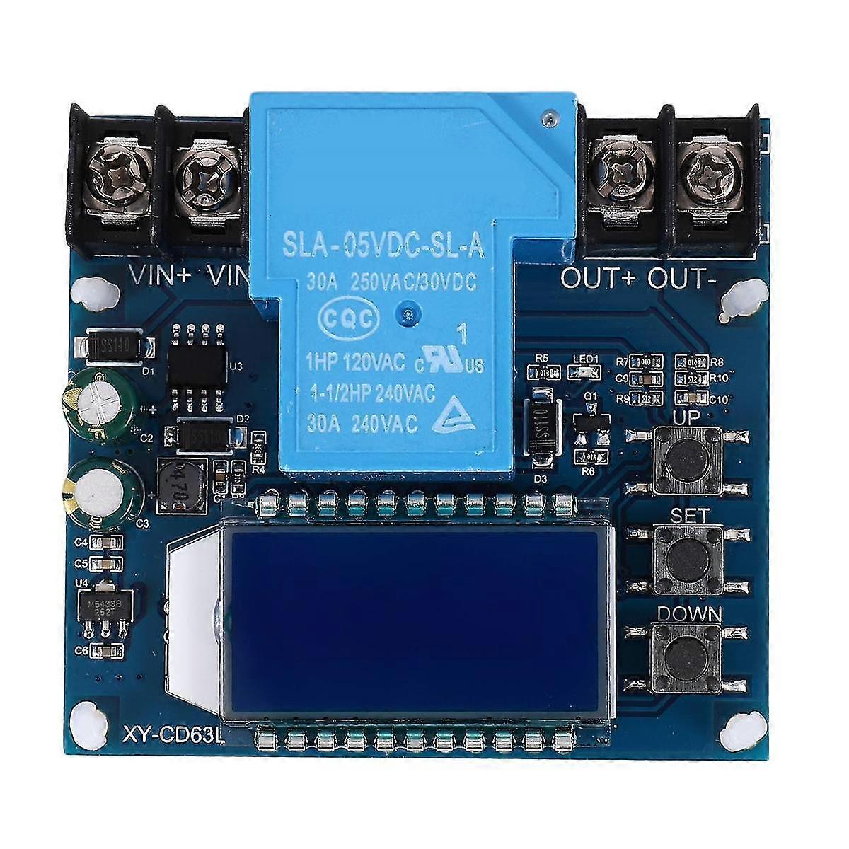 Low Voltage Cutoff, DC 6V-60V Low Voltage Protector Disconnect Switch Discharge Protector for Lead