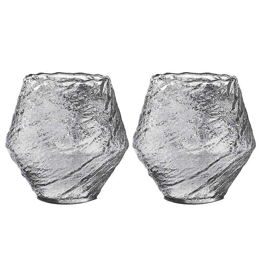 Irregular Whirlwind Texture Whiskey Glasses Kitchen Clear Modern Wine Coffee Cup