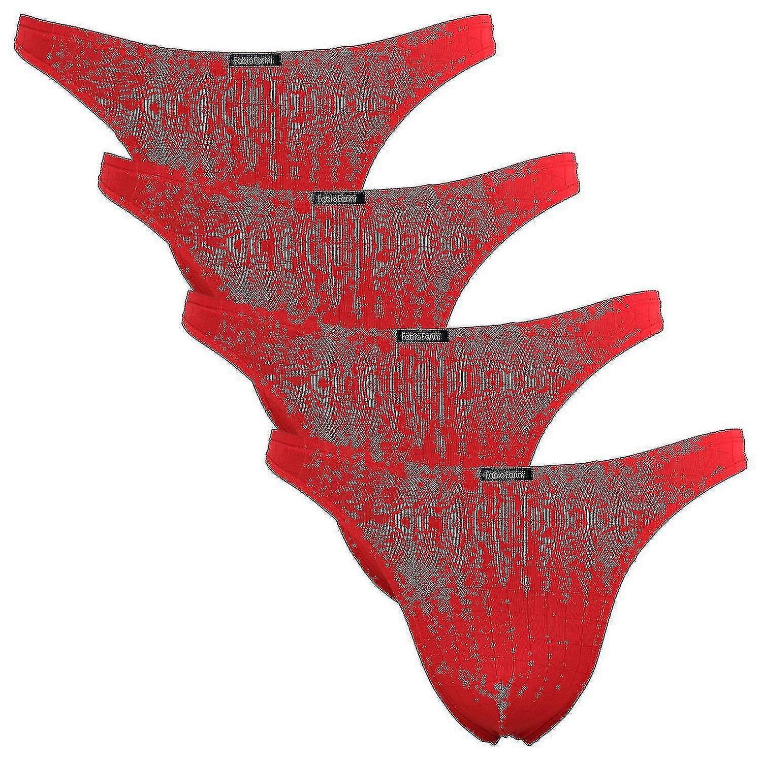 Seductive Masculine: Fabio Farini 4er Set String Thong For Men Junmai