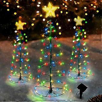 Led Spirale Weihnachtsbaum Licht Lampe Solarbetriebene Hof Garten Weihnachten Dekor