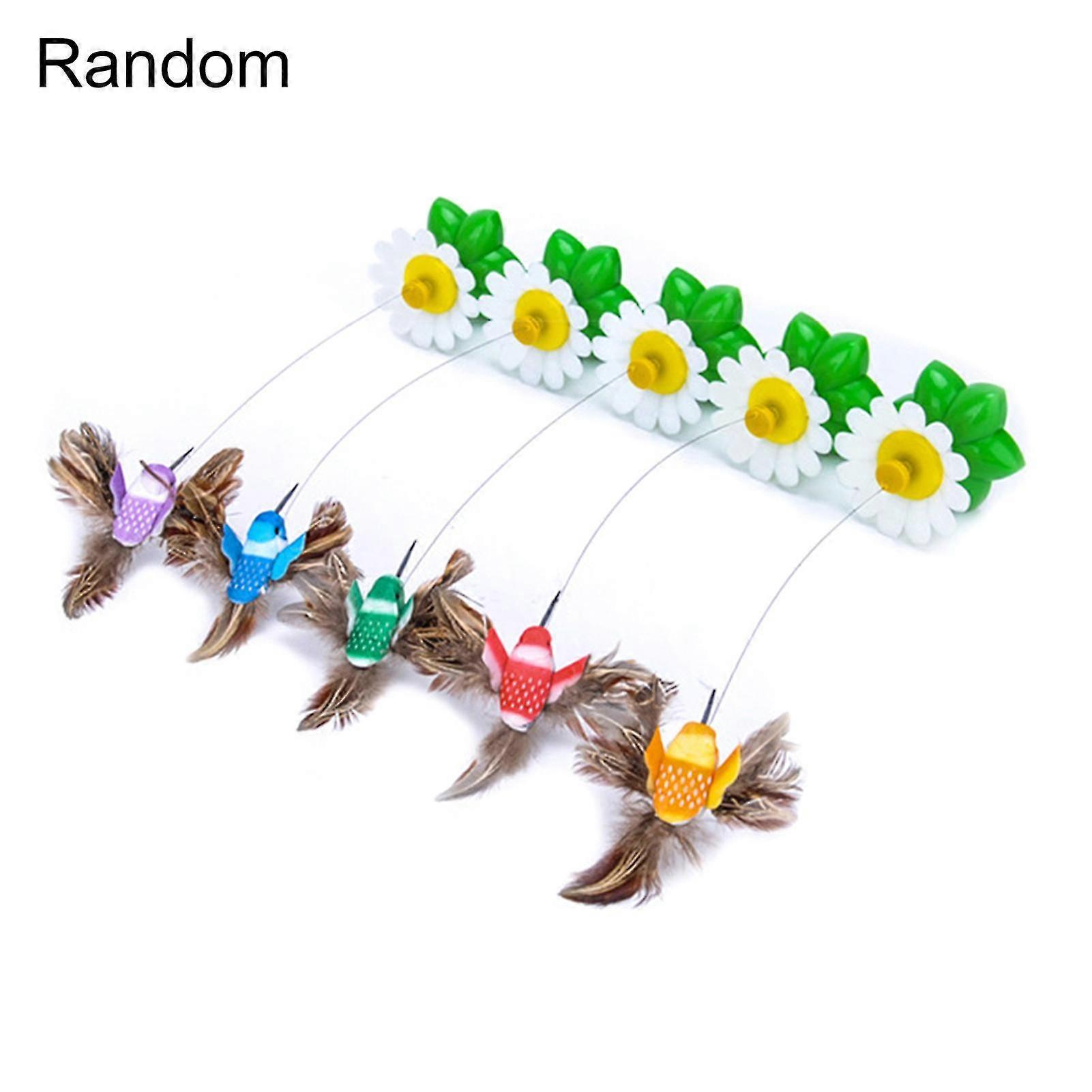 Farfi Automatic Electric Rotating Butterfly Hummingbird Shape Cat Teaser Scratch Toy