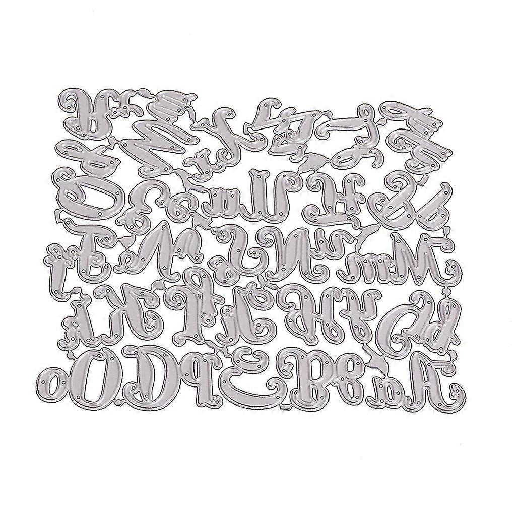الأبجدية الإنجليزية قطع المعادن يموت دي سكرابوكينغ ورقة ختم يموت ديكور