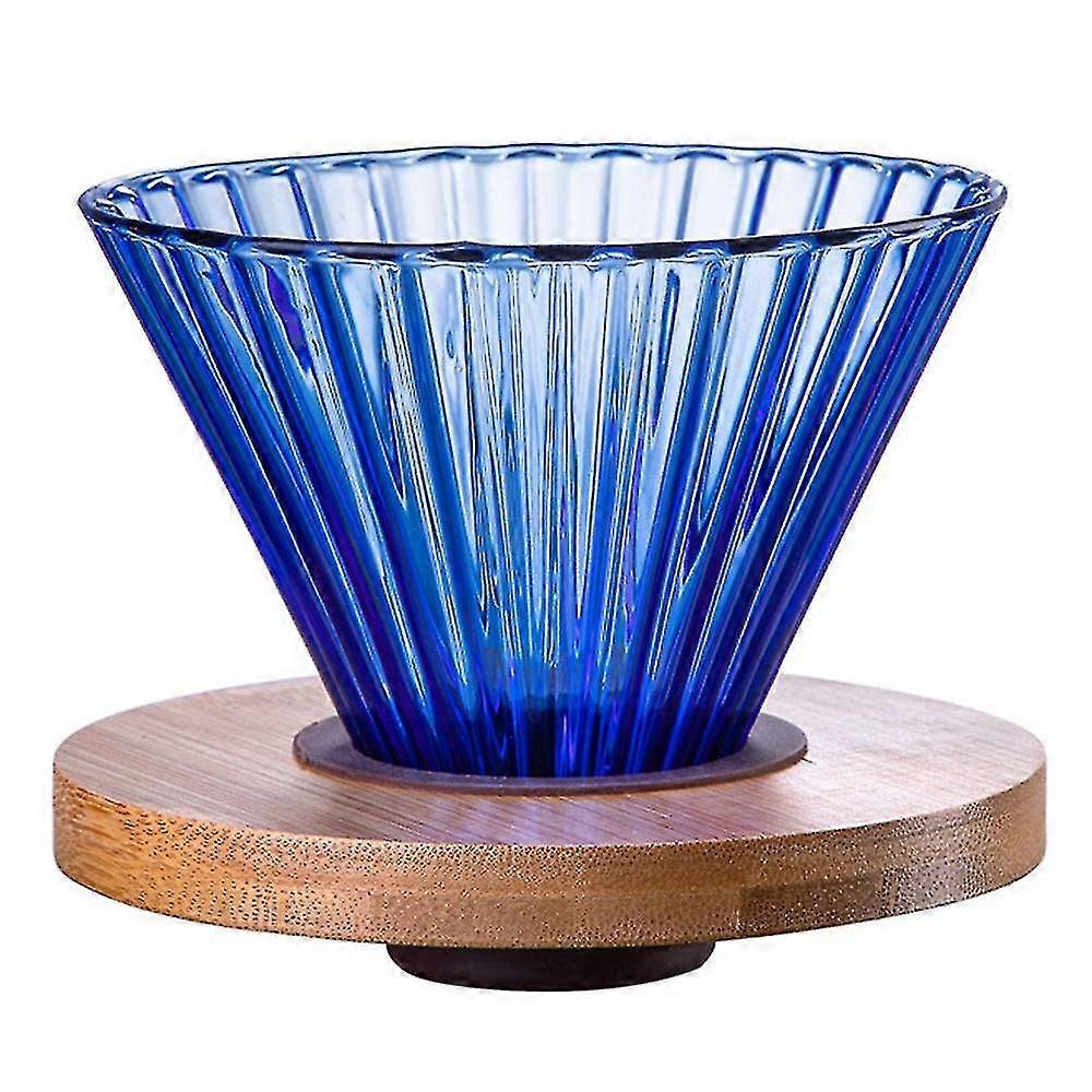 Coffee Dripper Glass Funnel Drip Coffee Maker Filter Clear B