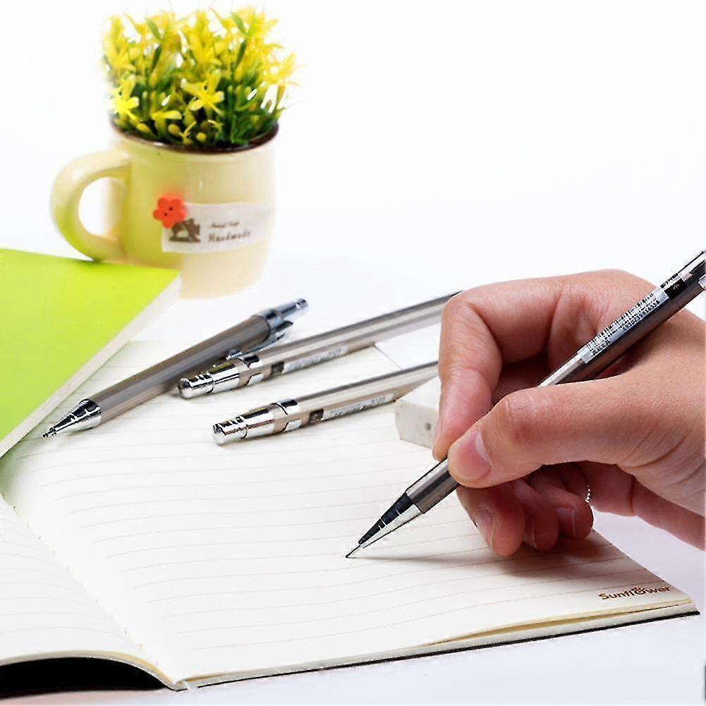 0.7mm Iron Metal Mechanical Automatic Pencil Drawing School Tool Uk