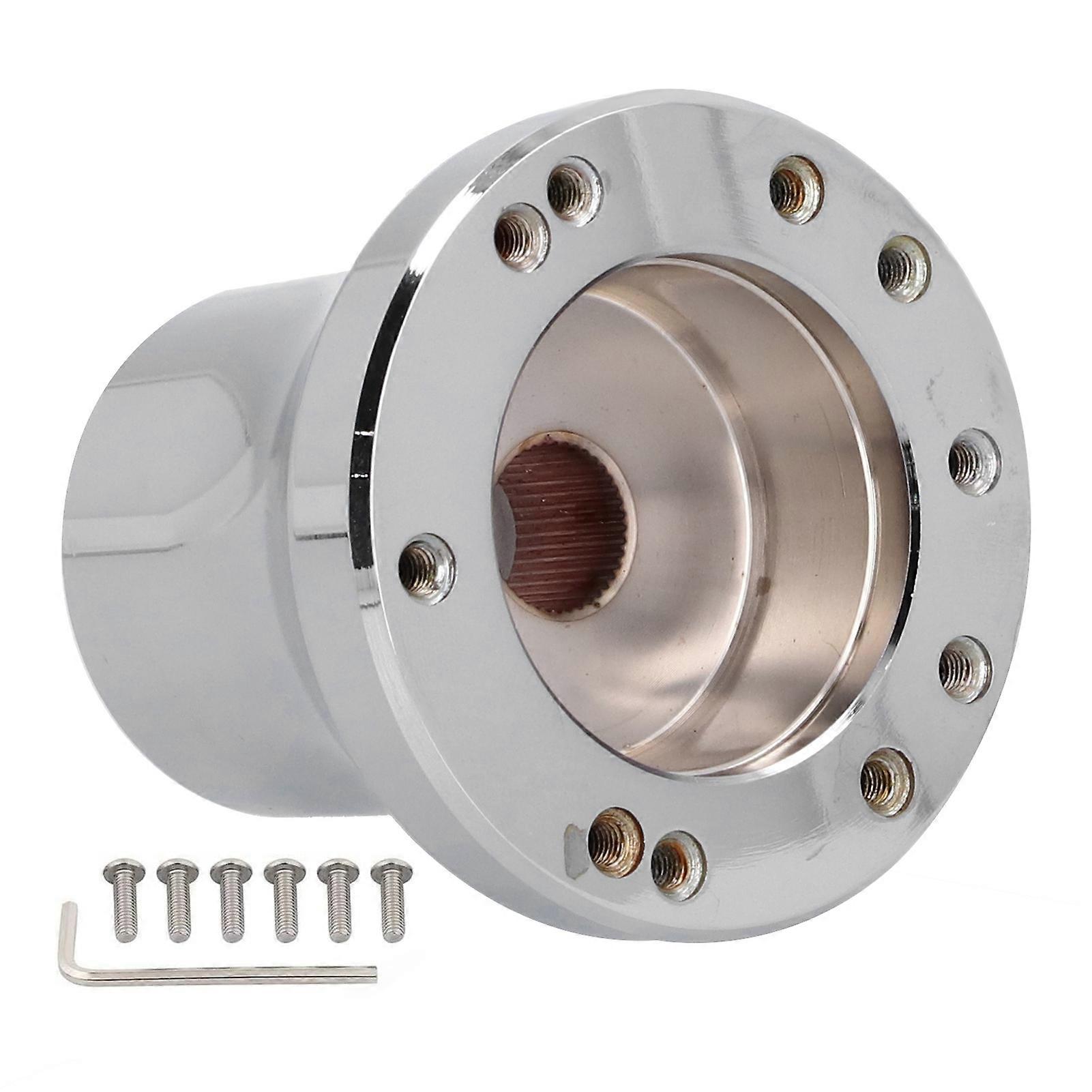 Club Car Steering Wheel Adapter Silver Maintenance Replacement for EZGO TXT/RXV 1994‑Up