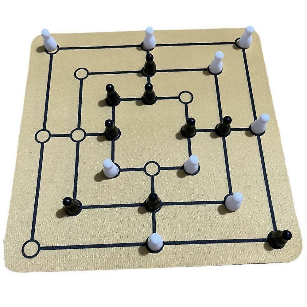 Chess Board Game Set Travel Chess Set Checkers Game for Party Picnics Travel