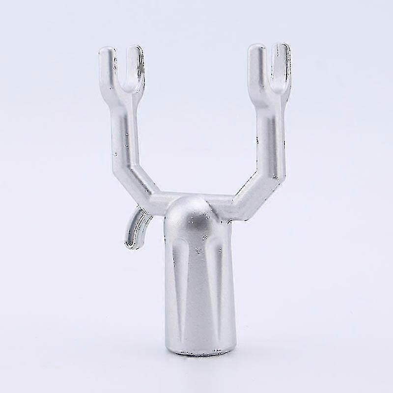 Alloy Clothes Drying Fork, 1 Pack, Silver
