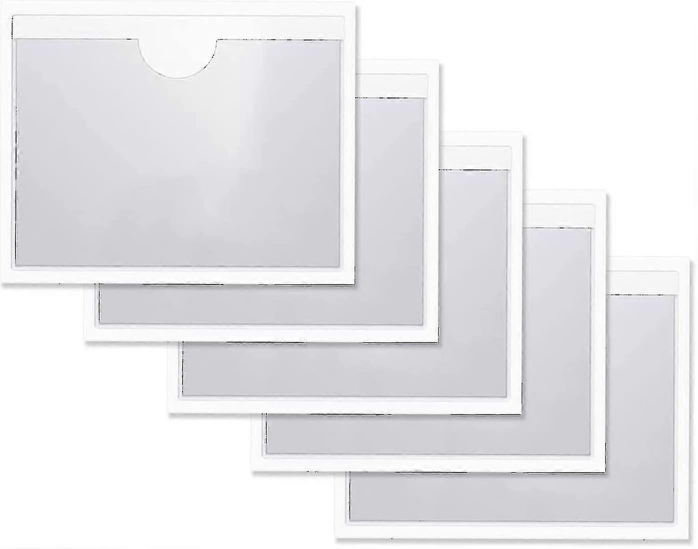 オートパーキングチケットクリップ、フロントガラスステッカー、駐車券許可証ホルダーポーチ、車のフロントガラス許可証と互換性のある透明な粘着ポーチ