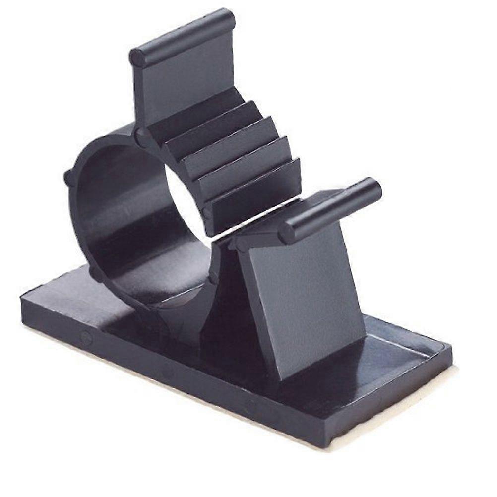 100pcs Plastic Clips Black Adhesive Backed Wire Adjustable Cable Clips Adhesive Cable Management Clips Adjustable Clamp