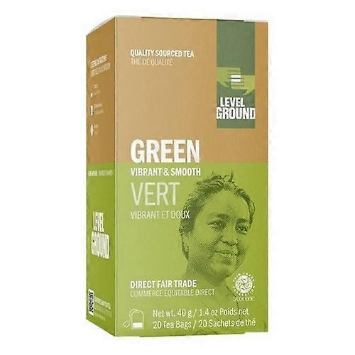 Thé vert moulu Vibrant & Smooth, 20 sachets (caisse de 12)