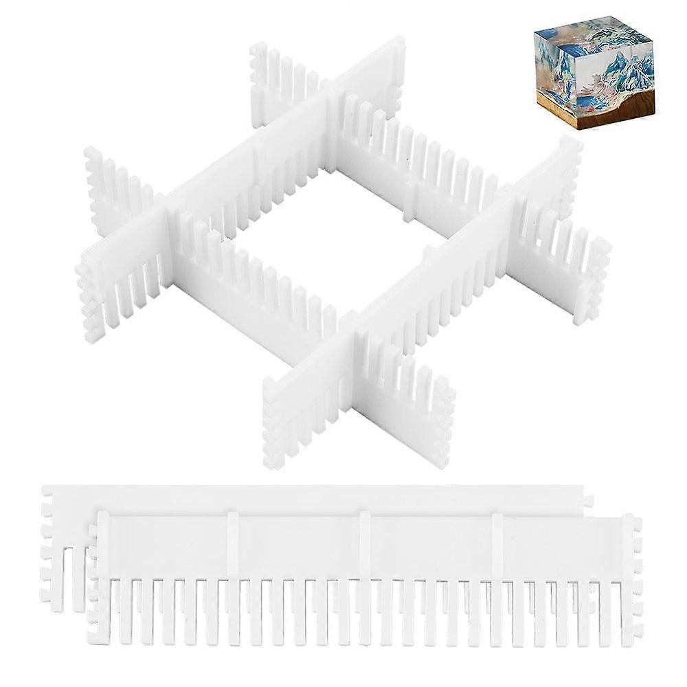Rectangle Silicone Mold Fixed Frame DIY Mould Craft Tools White 253x60x10mm