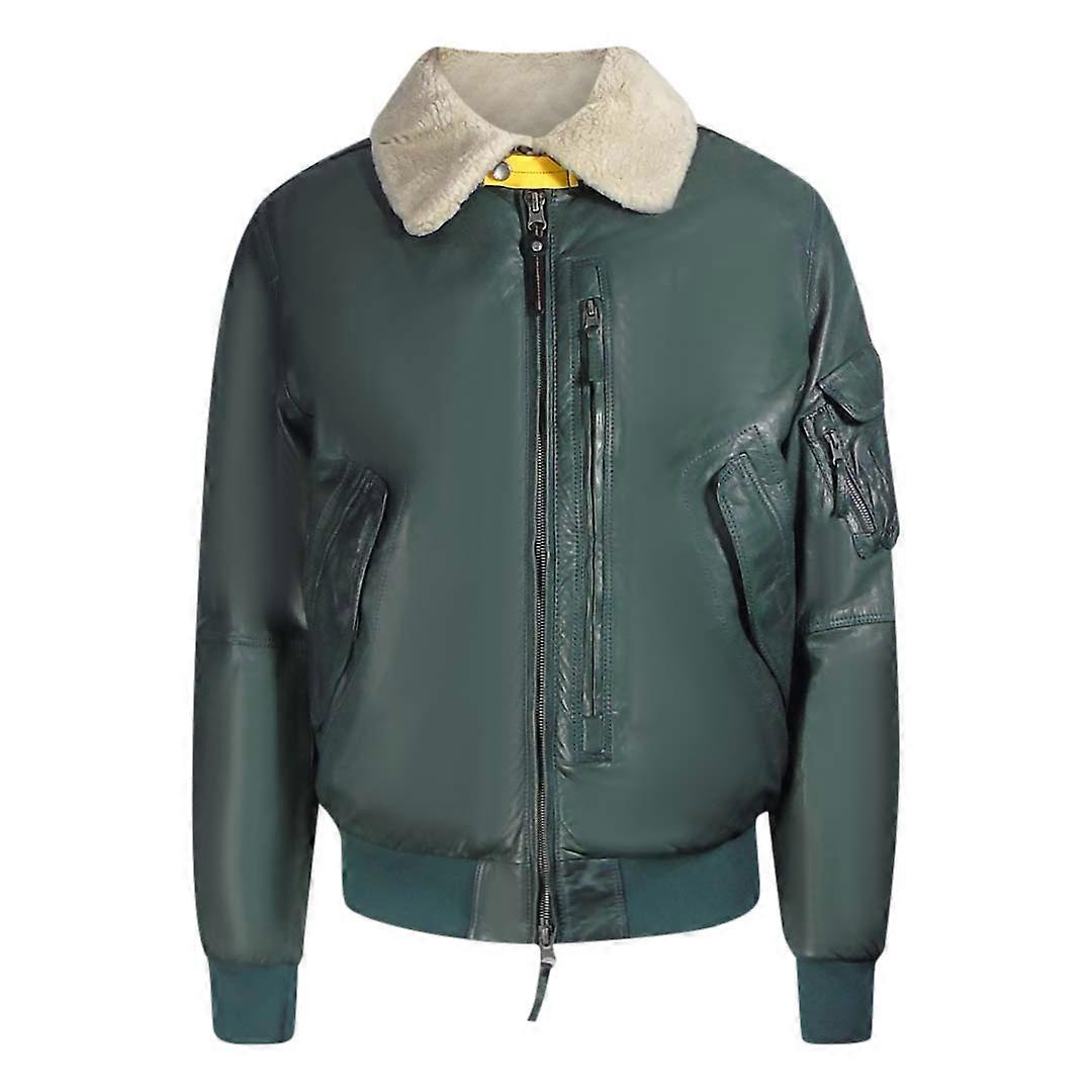 Parajumpers Josh 皮革绿山墙皮夹克