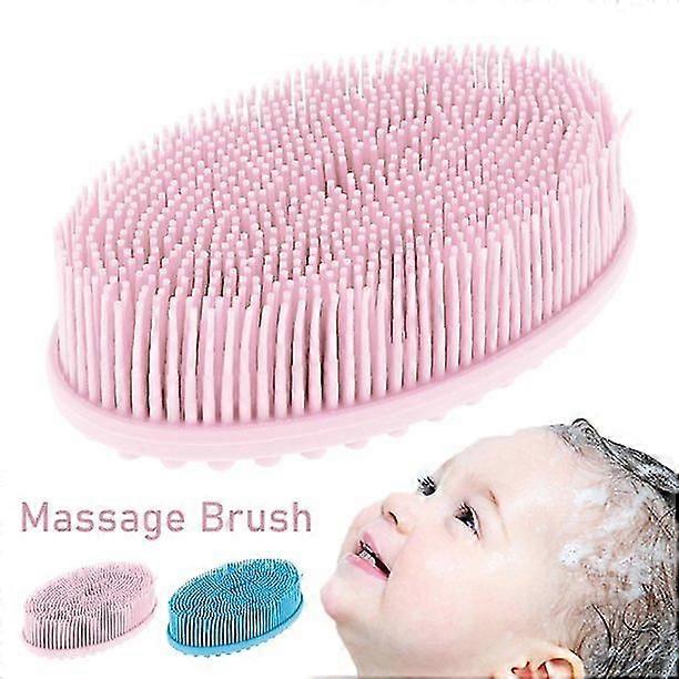 Silicone Bath Body Brush For Babies - Exfoliating Scrub Brush For Shower Cleansing