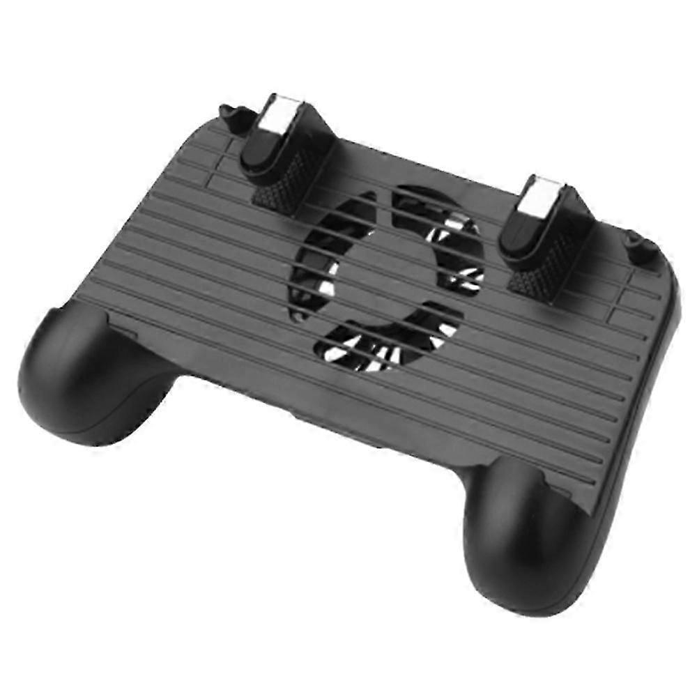 Manette de jeu mobile 4-en-1 adaptée à PUBG Mobile Gamepad Aim Trigger Joystick Cooling Fan 2000MAh Bank