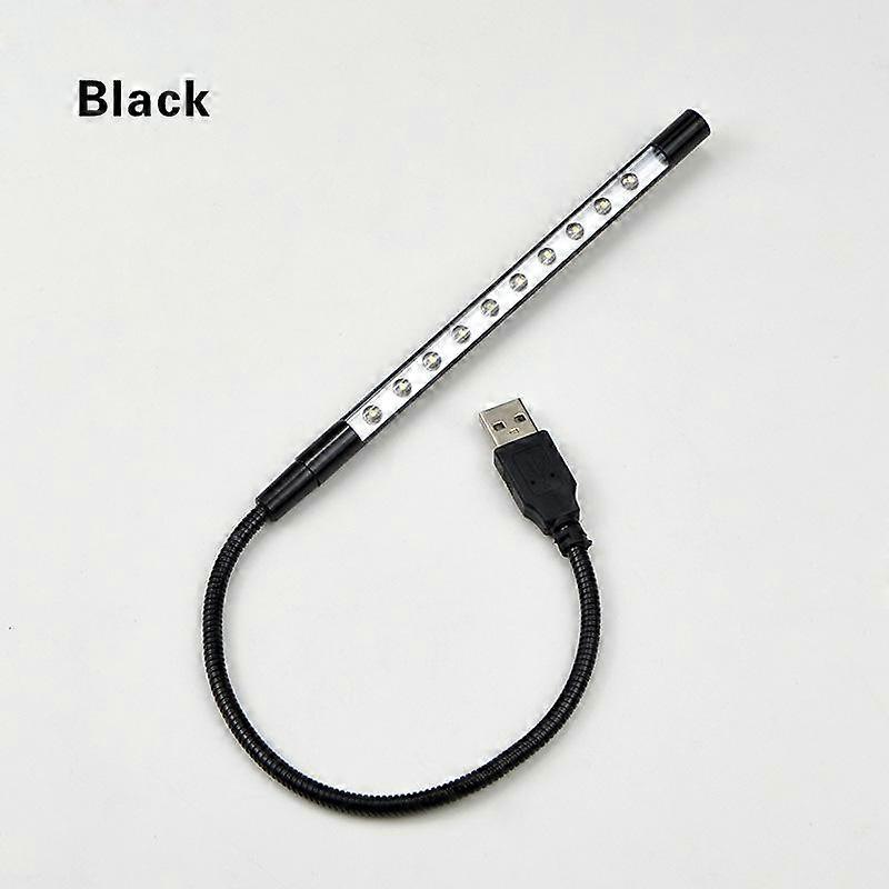 10 LEDS Computer table light Led Notebook study lamp Book Laptop Flexible Metal Mini USB USB Light Super Bright LED Table Lamp Accessories