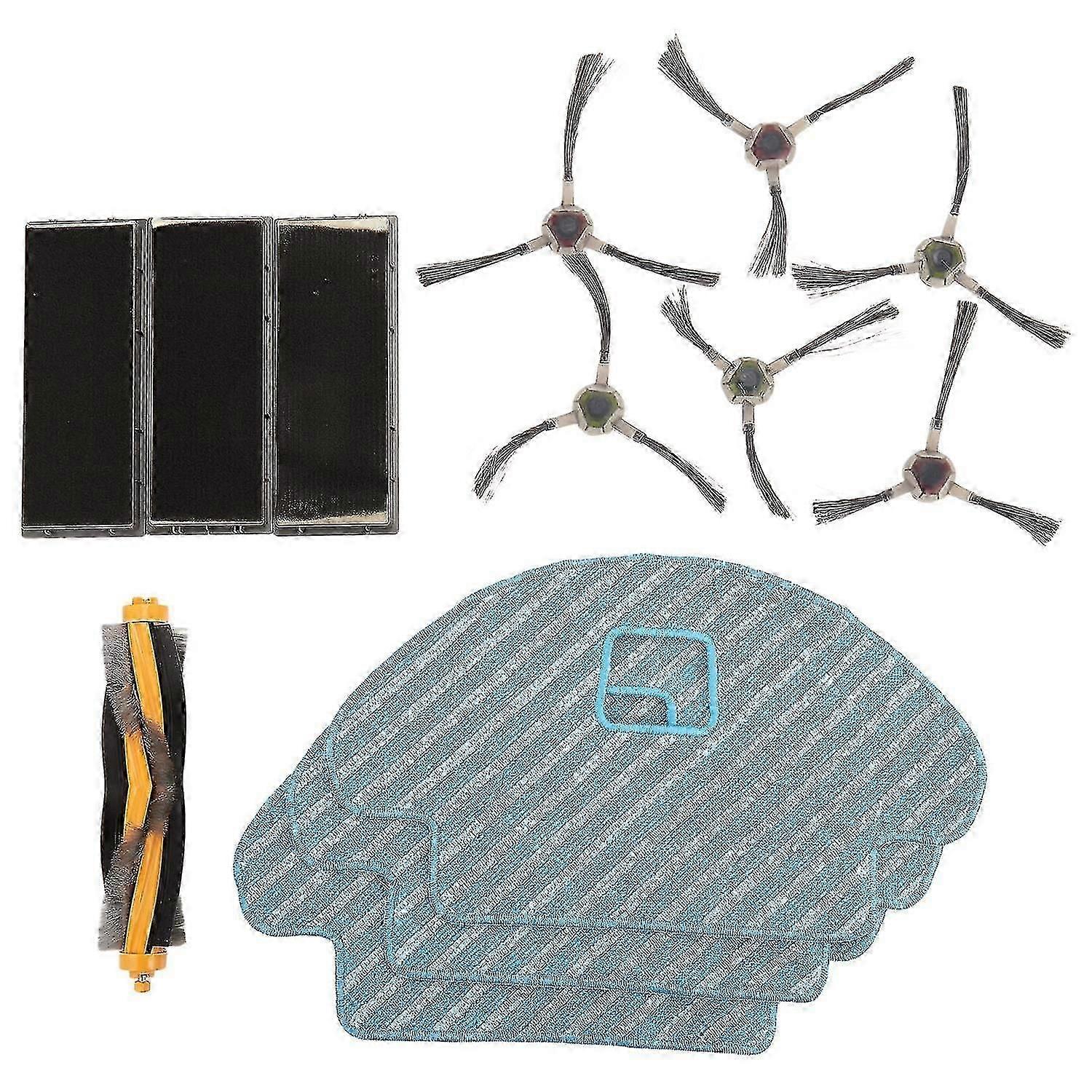 13-pack Mopping Cloth Main Brush Side Brush For Ecovacs Ozmo 930