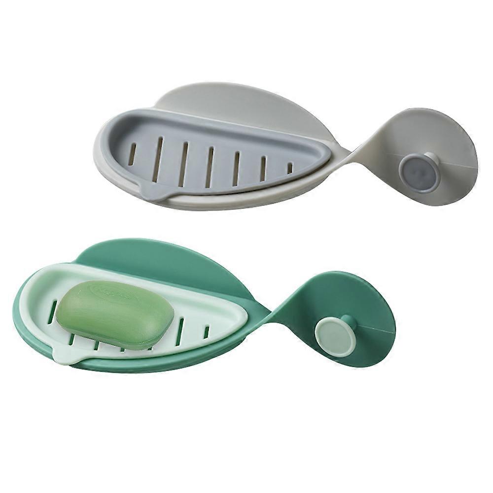 Plastic Soap Dishes, Self-Draining, Wall-Mounted