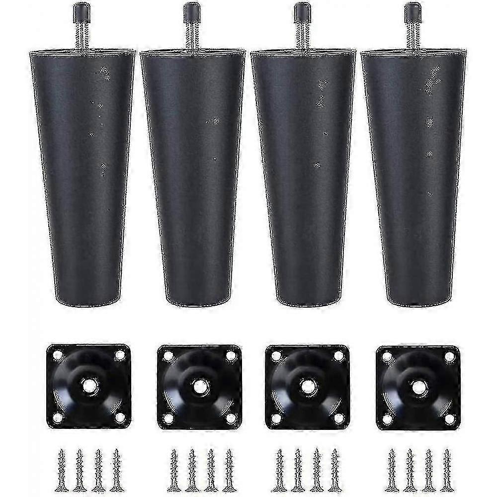 プラスチック製のソファの脚、4パックのソファの脚交換用家具のソファの脚、マウントインICS付き