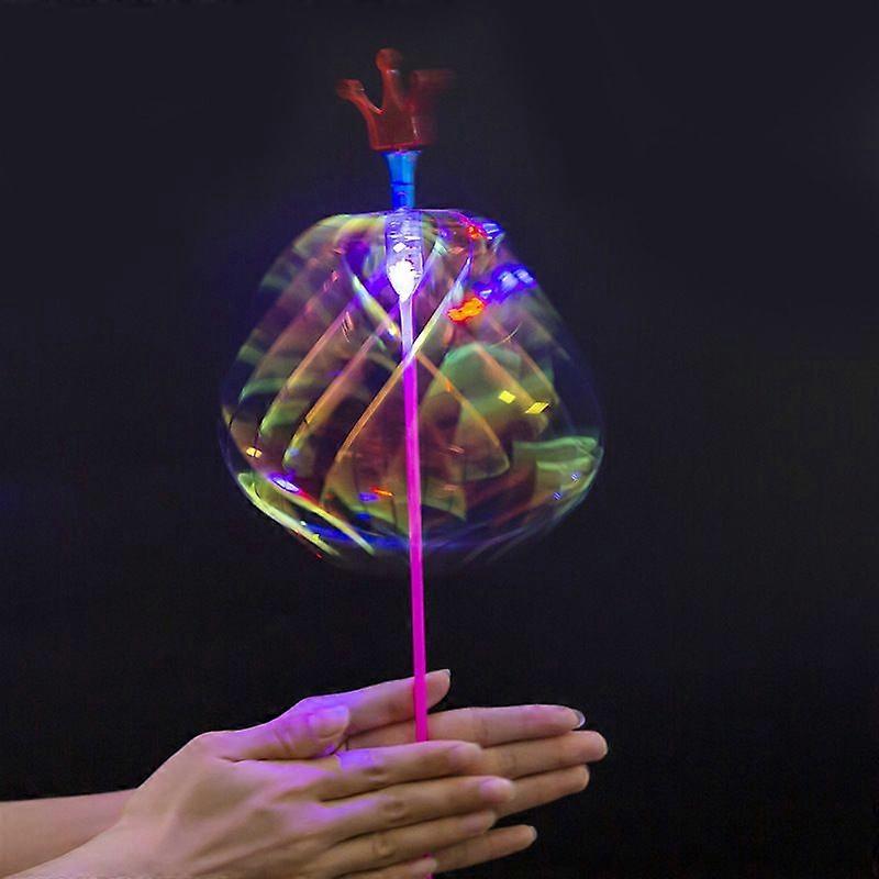 10pcs sticks rainbow spinners multiple magic twist bubble sticks, magic party bubble sticks