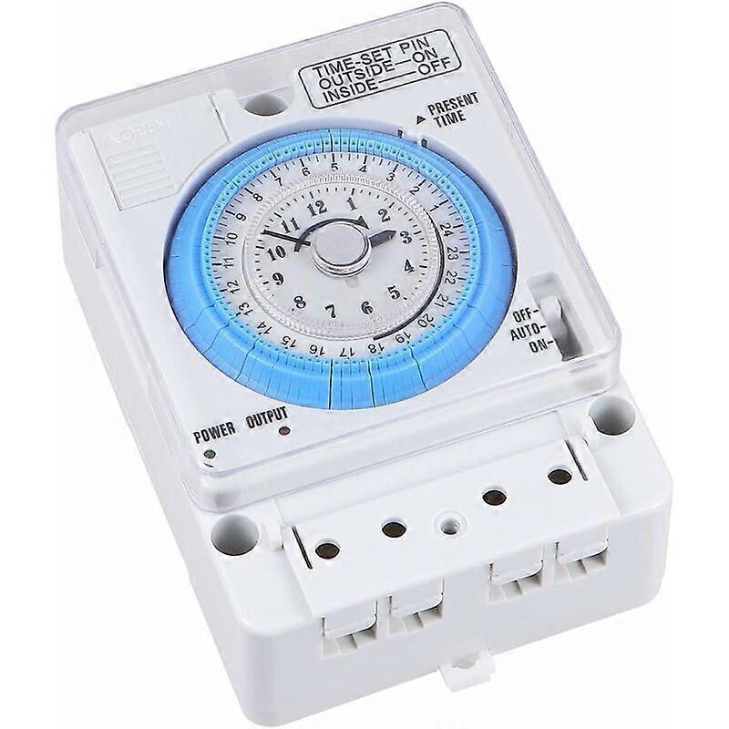 12VAC/DC Mechanical Timer, Portable and Accurate for Kitchen or Outdoor Use